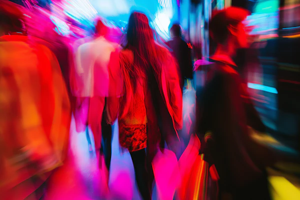 Neon Urban Motion Blur