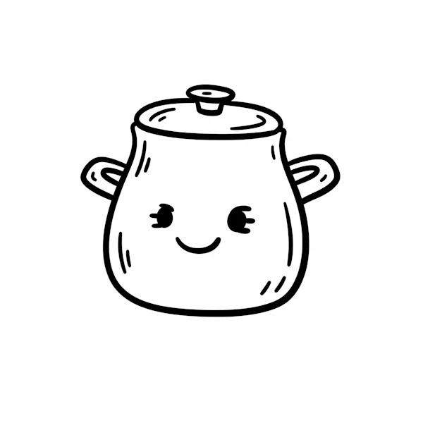 Smiling Cooking Pot