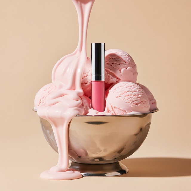 Pink Ice Cream and Gloss