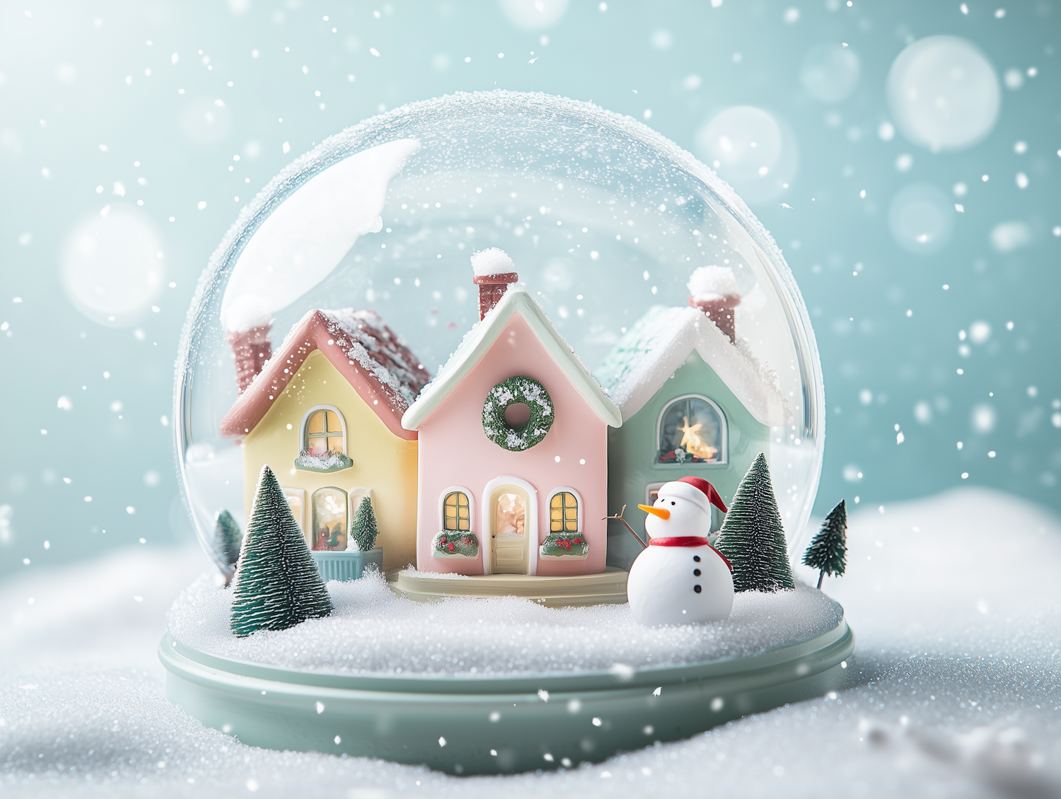 Charming Snow Globe Scene