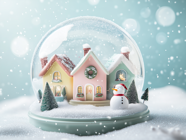 Charming Snow Globe Scene