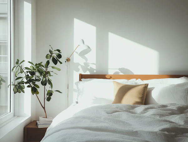 Minimalist Bedroom Scene