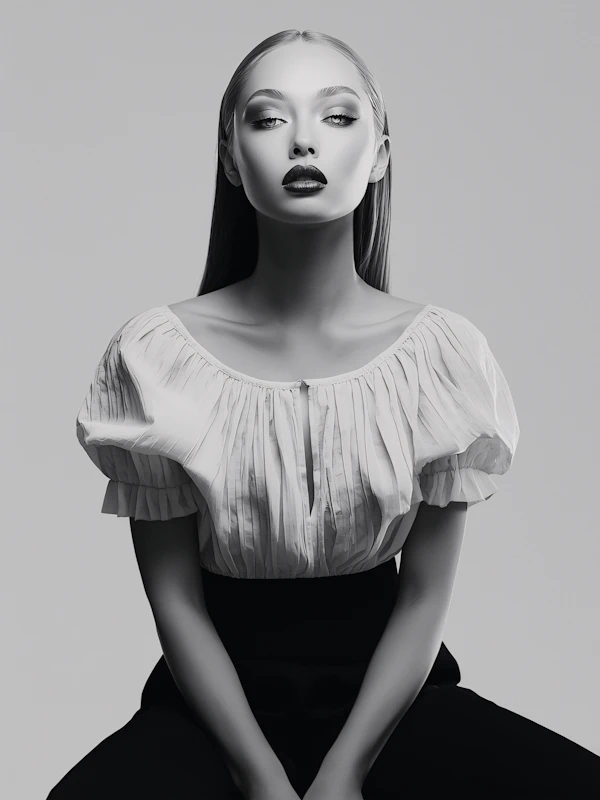 Elegant Monochrome Portrait