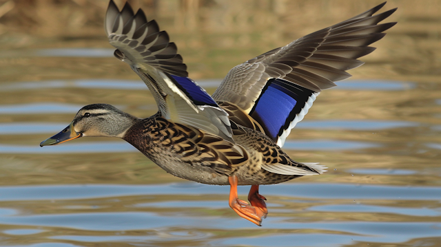 Mallard Duck in Flight