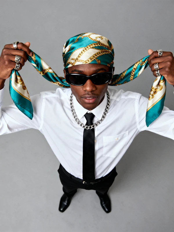 Stylish Scarf Pose