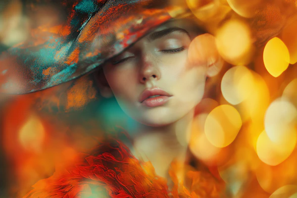 Dreamy Portrait Close-Up