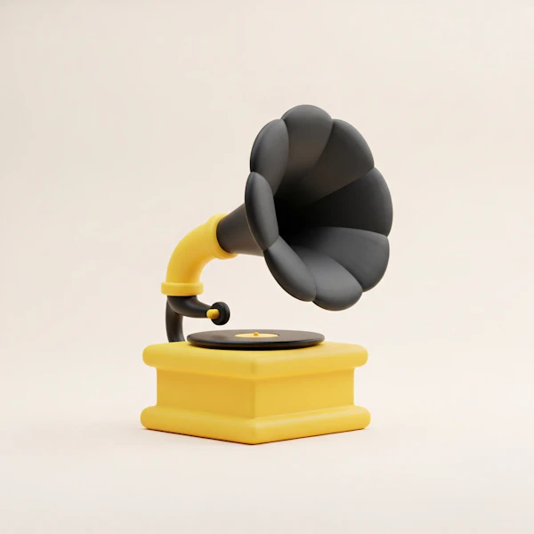 Stylized Gramophone