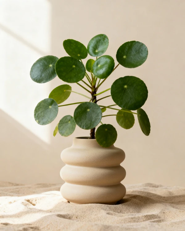 Pilea in Ceramic Pot