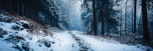Serene Winter Forest