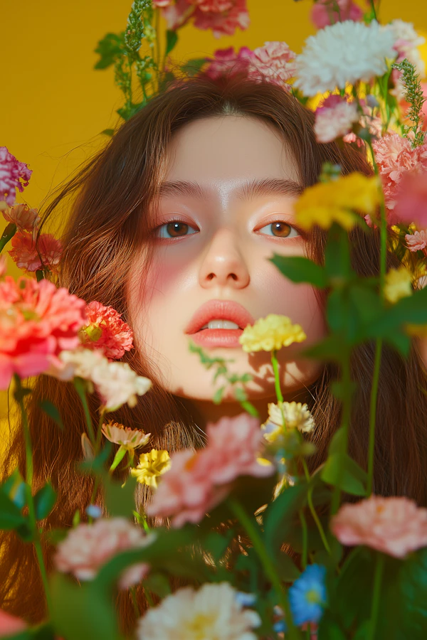 Woman Among Flowers