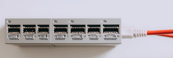 Network Switch Close-Up