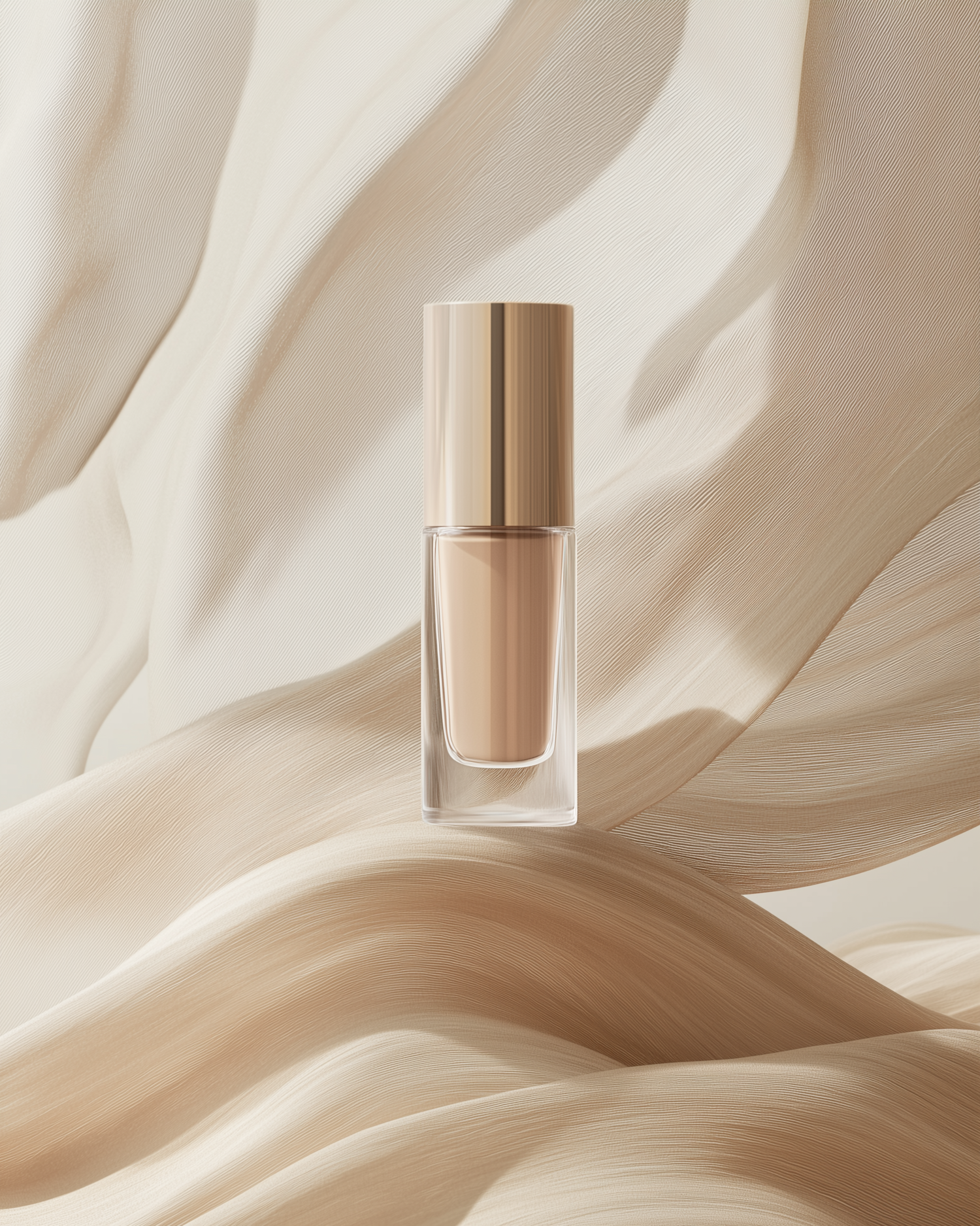 Foundation Bottle with Elegant Backdrop