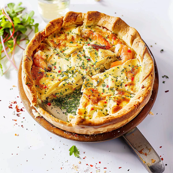 Savory Seafood Dish Presentation