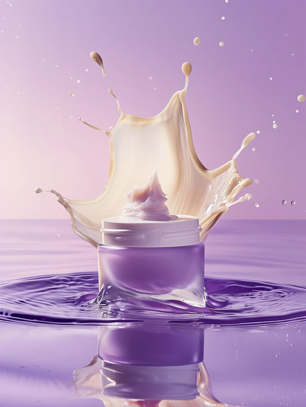 Elegant Cosmetic Jar Scene