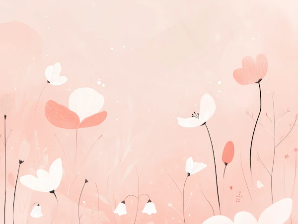Pastel Floral Artwork