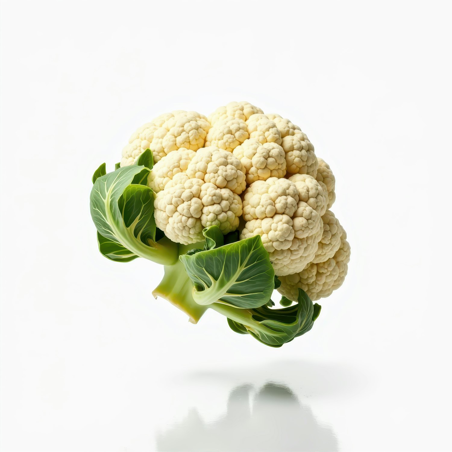 Cauliflower on White Background