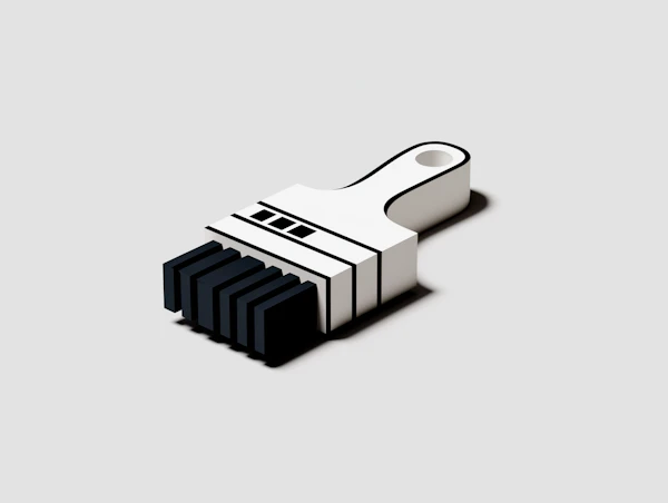 Minimalist Paintbrush Art