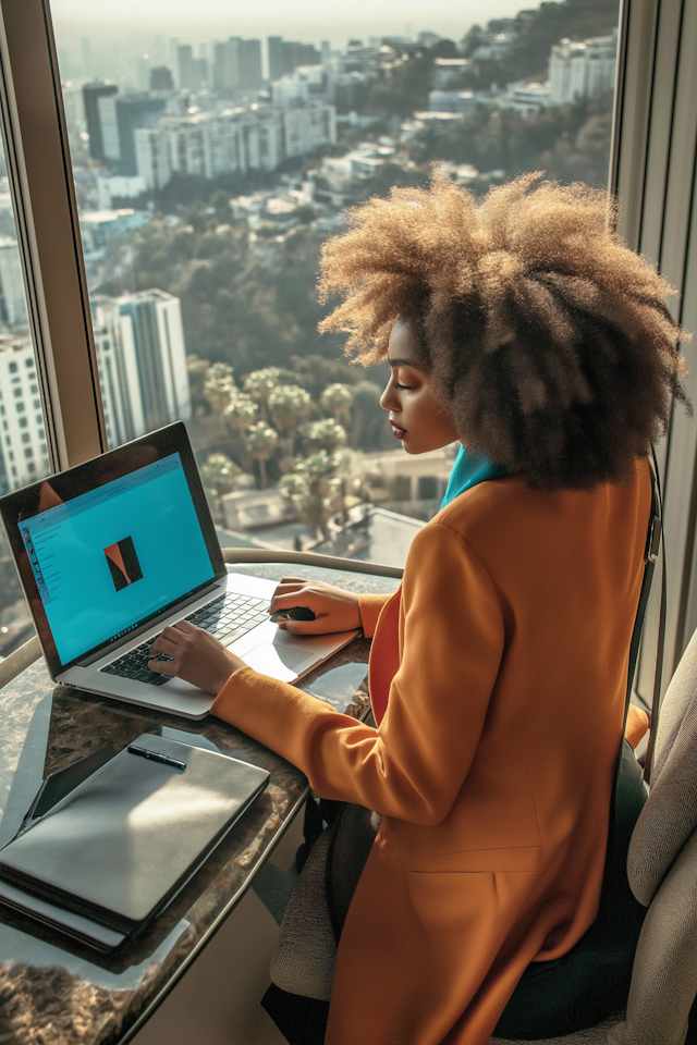 Woman Working by Window