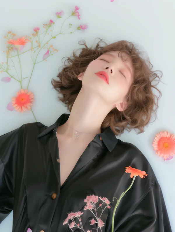 Dreamy Floral Portrait