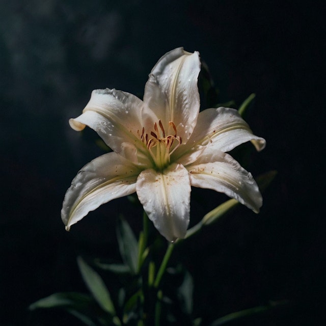 Elegant White Lily