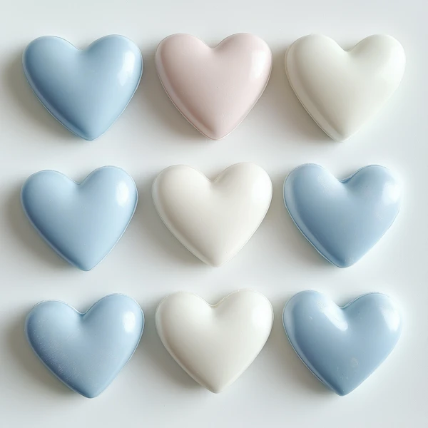 Pastel Heart Grid