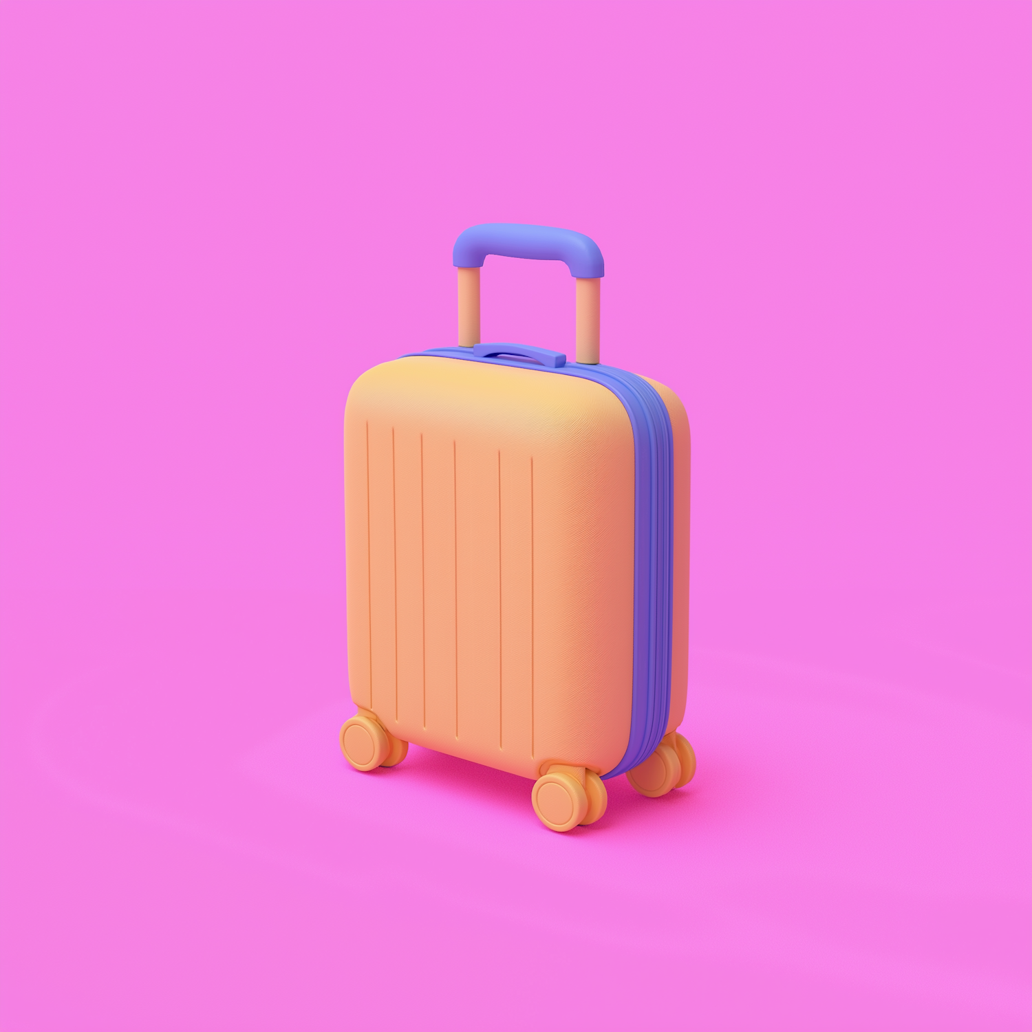 Vibrant Yellow Suitcase