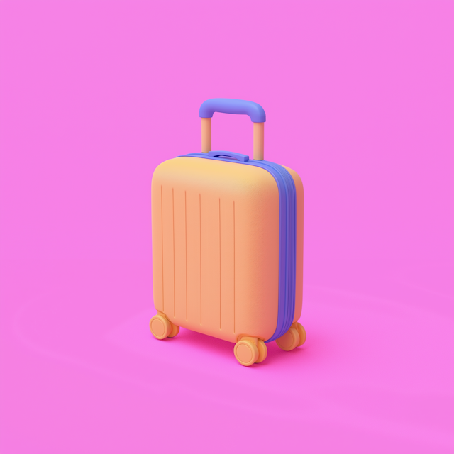 Vibrant Yellow Suitcase