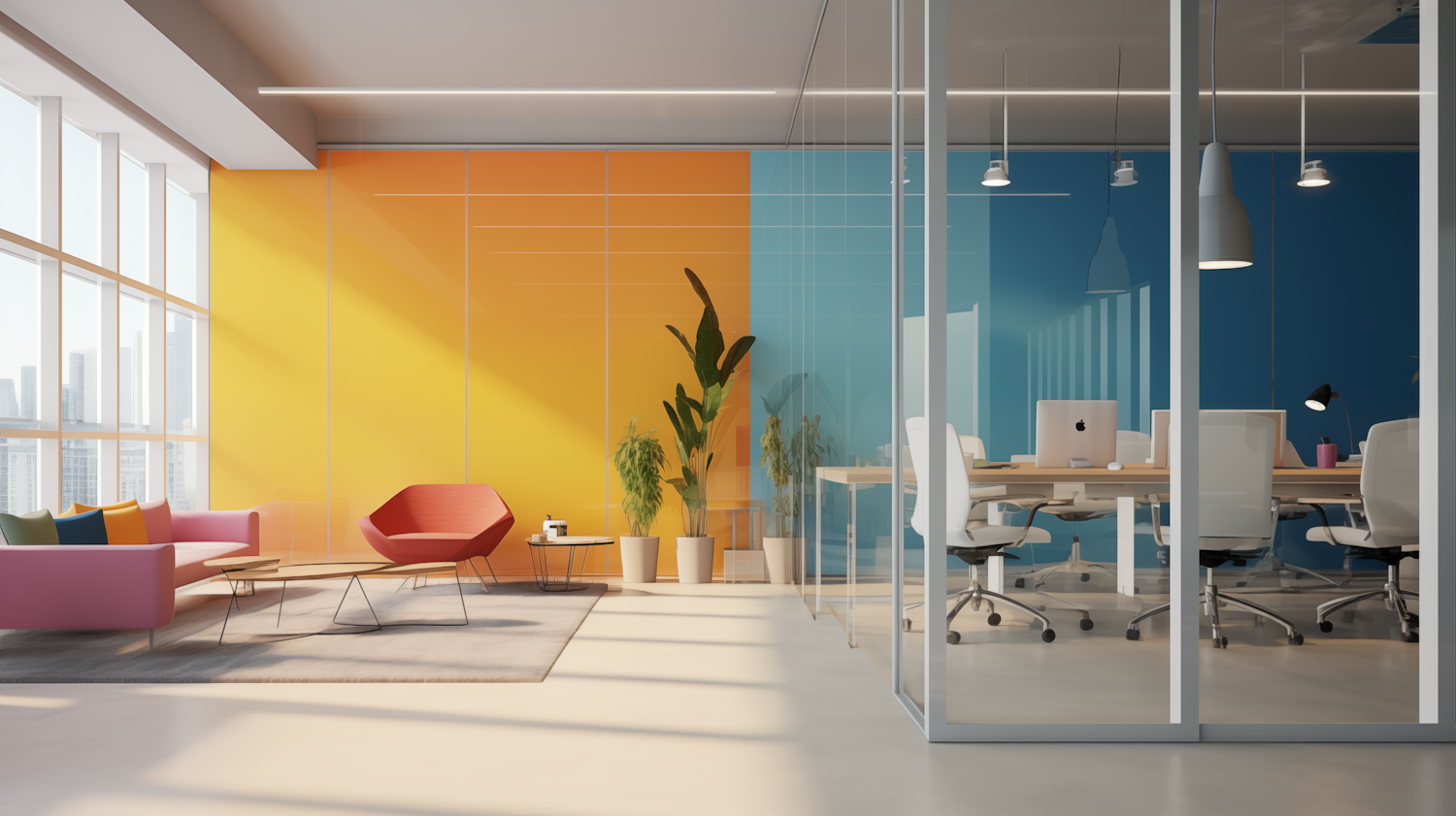 Modern Colorful Office Interior