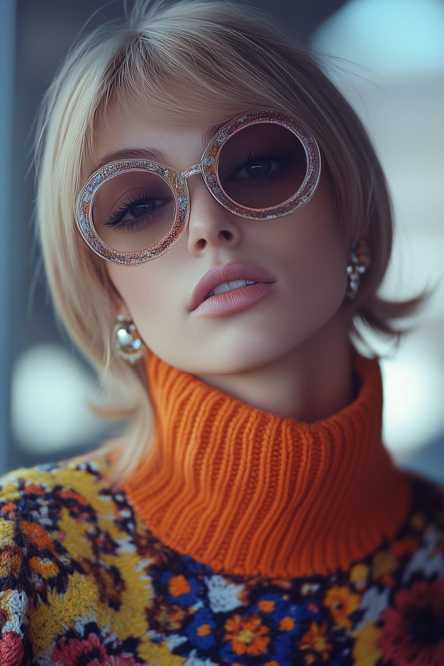 Stylish Portrait with Bold Fashion