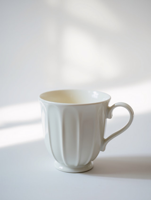 Elegant White Ceramic Mug