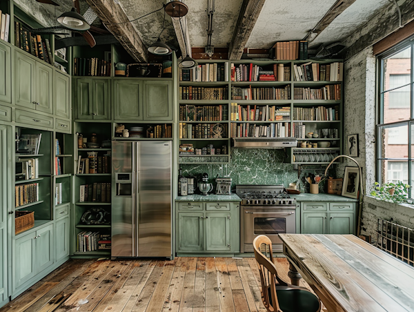 Vintage Rustic Kitchen Interior