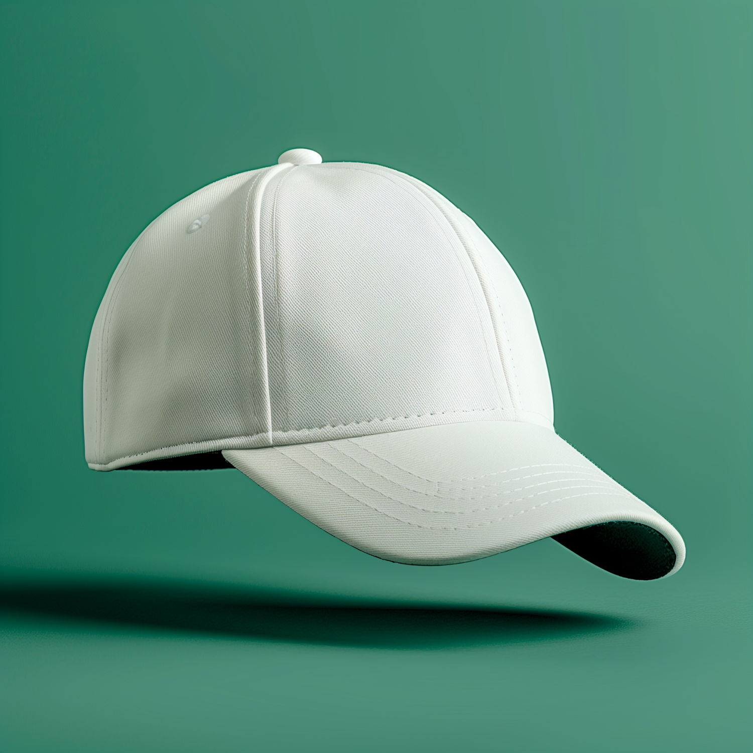 Minimalist White Baseball Cap