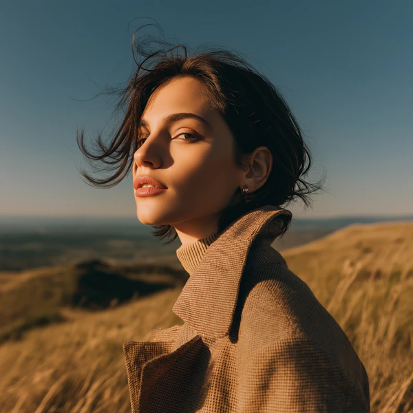 Portrait in Golden Fields