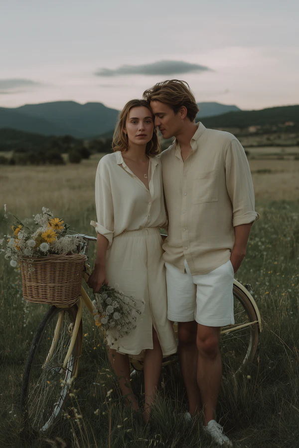 Couple in Sunset Meadow
