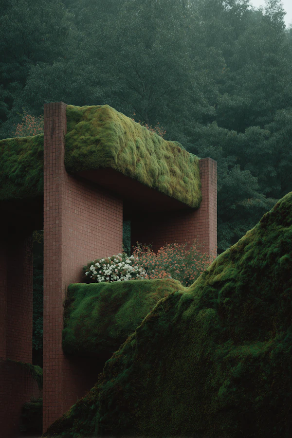 Mossy Brick Structure