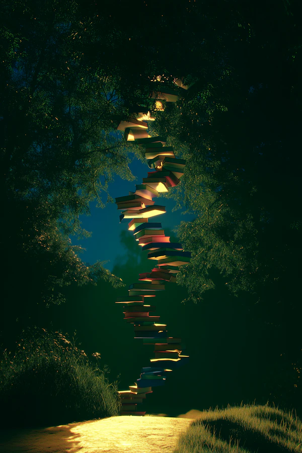Spiral Book Staircase