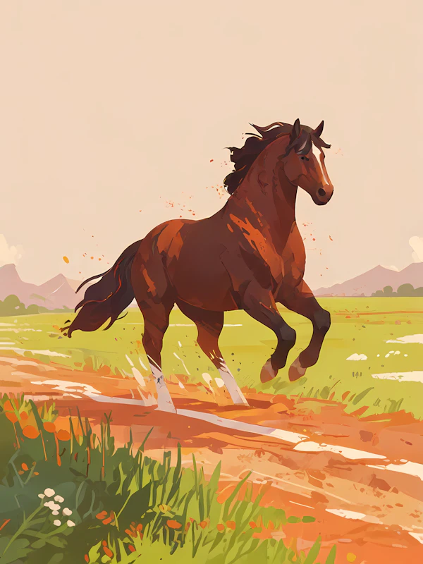 Galloping Horse Art