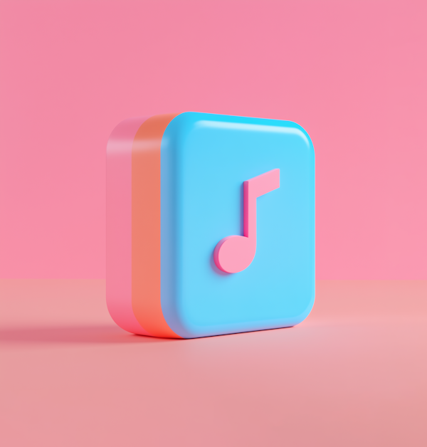 Stylized Musical Note Icon