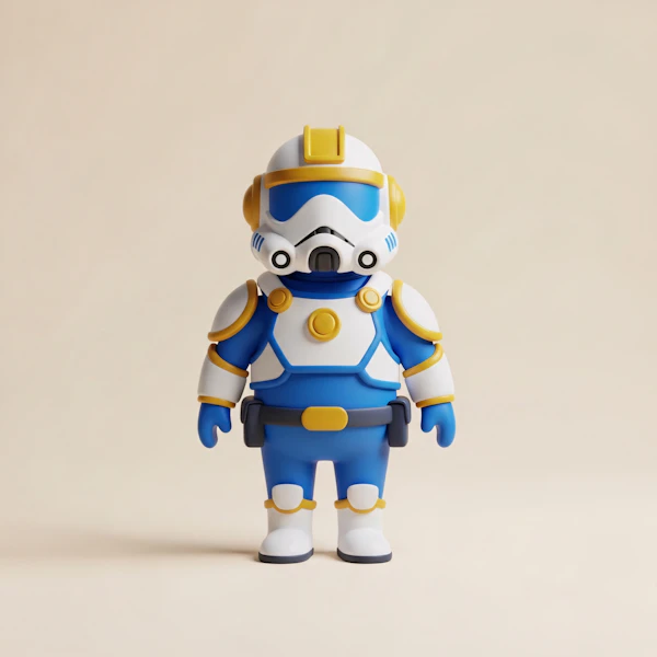 Futuristic Toy Astronaut