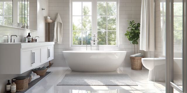 Modern Bathroom with Natural Light