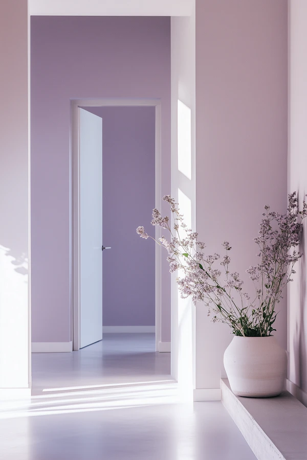 Minimalist Lavender Room