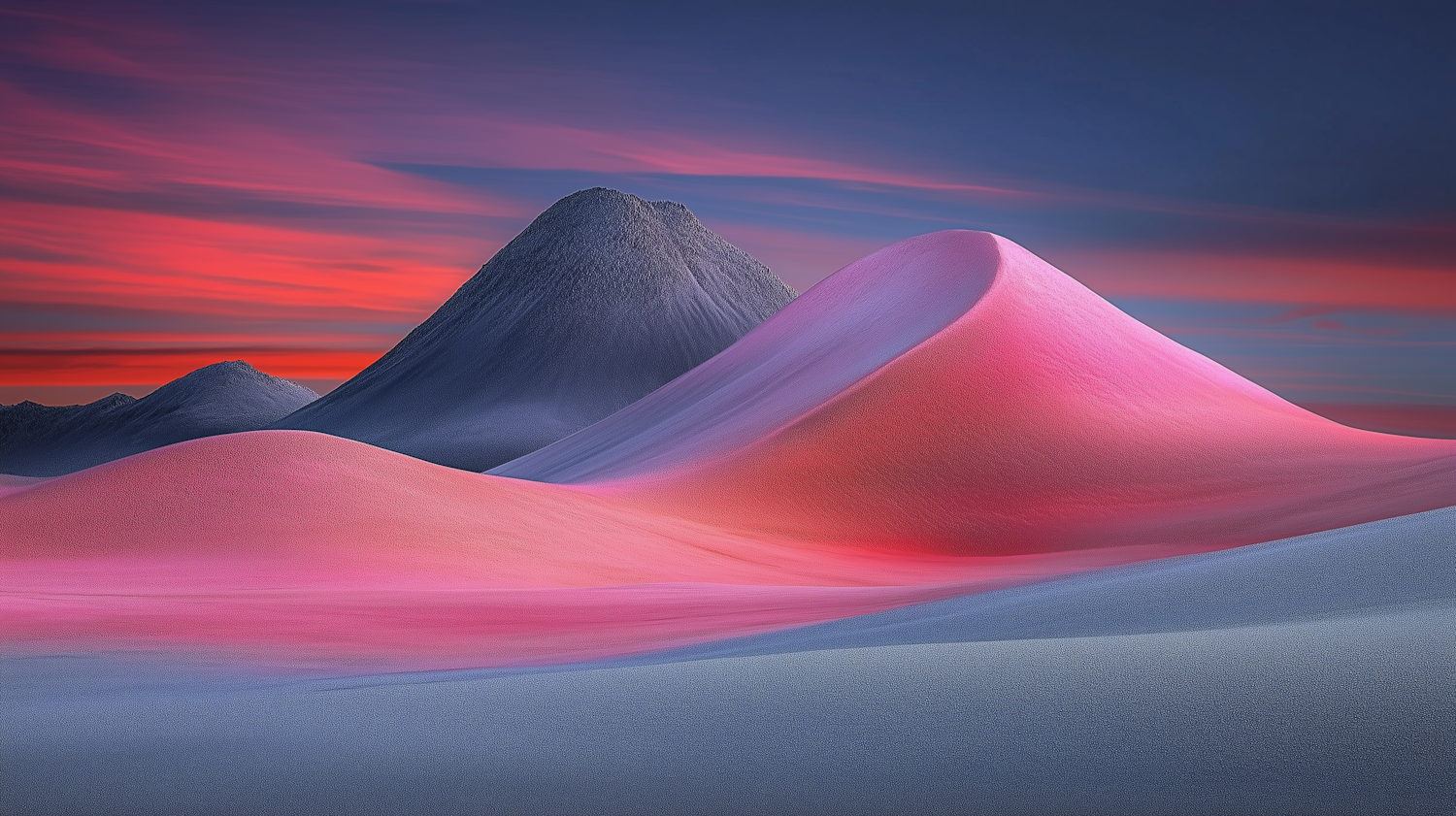 Serene Landscape of Sand Dunes at Twilight