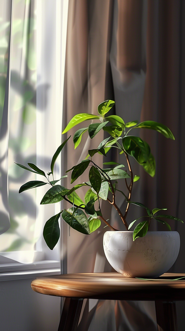 Serene Indoor Plant Setting