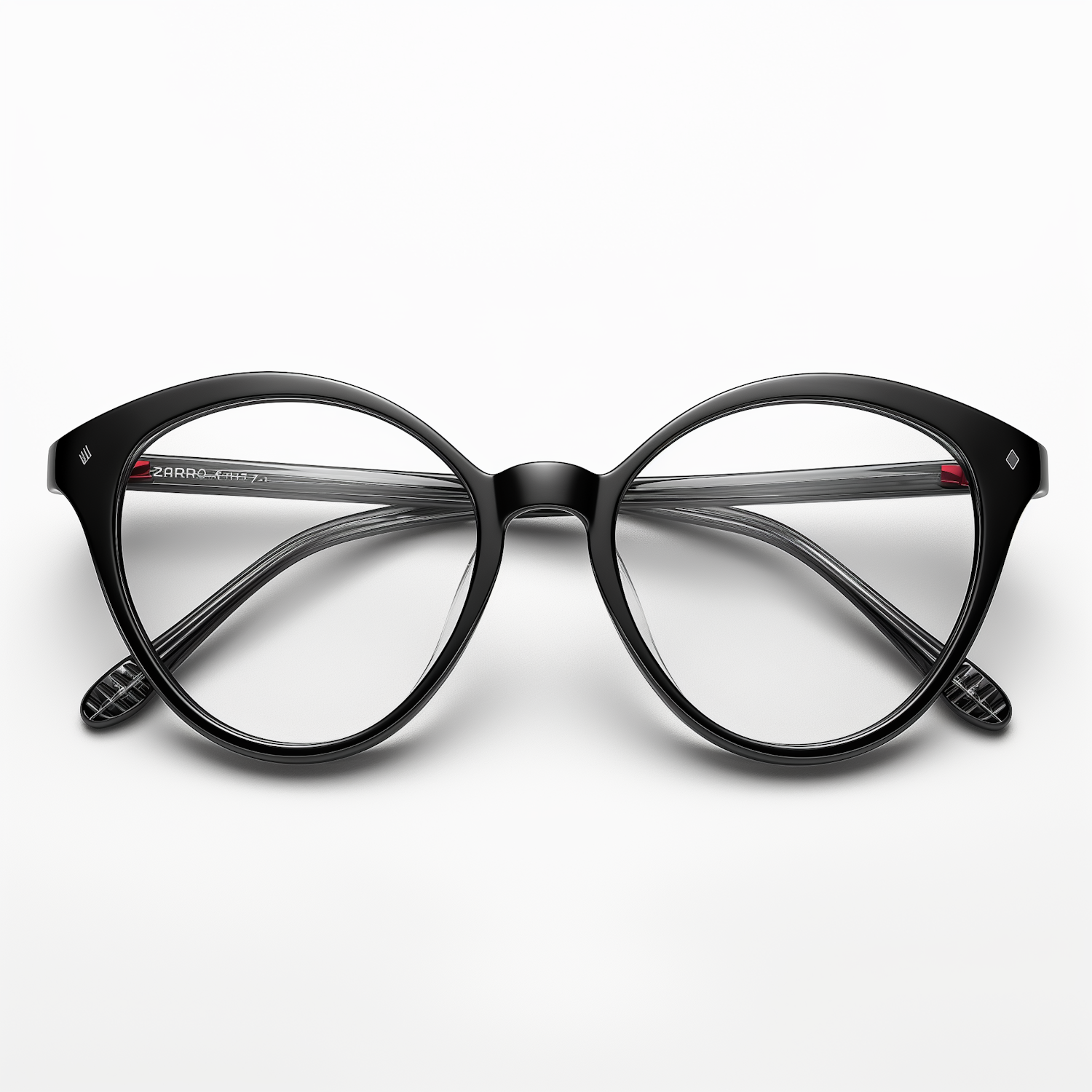 Modern Black-Rimmed Eyeglasses