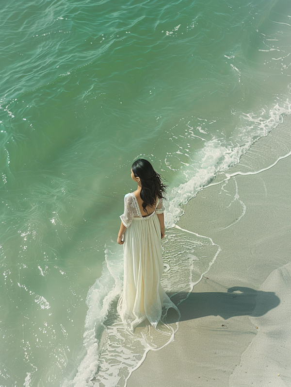 Serene Beachside Contemplation