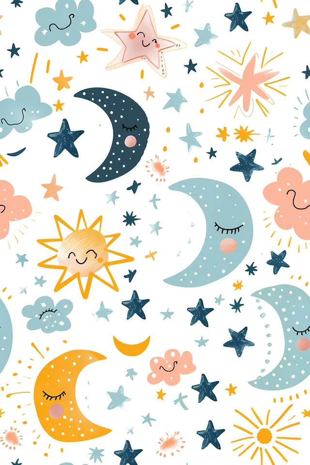 Whimsical Celestial Illustration