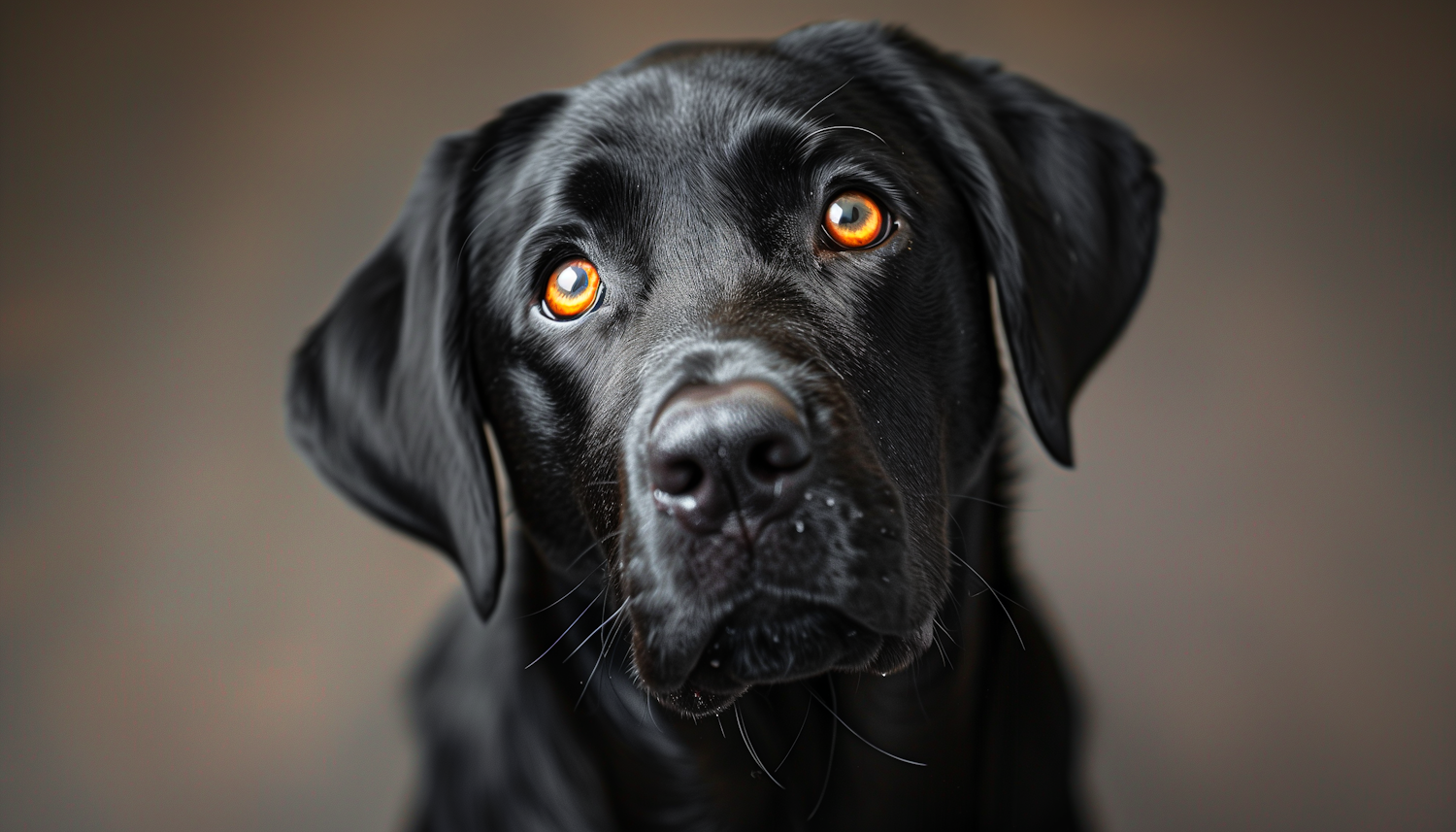 Soulful Black Dog Portrait