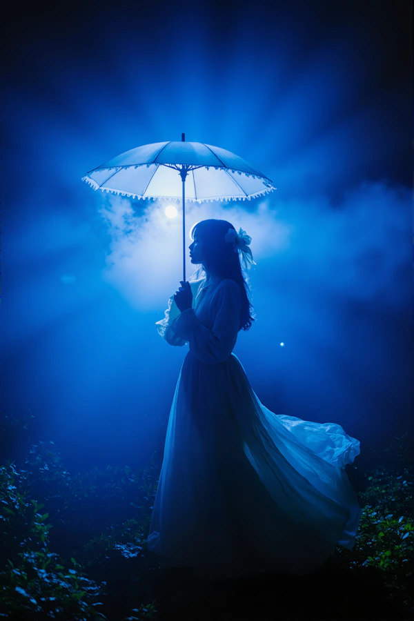 Ethereal Woman Silhouette
