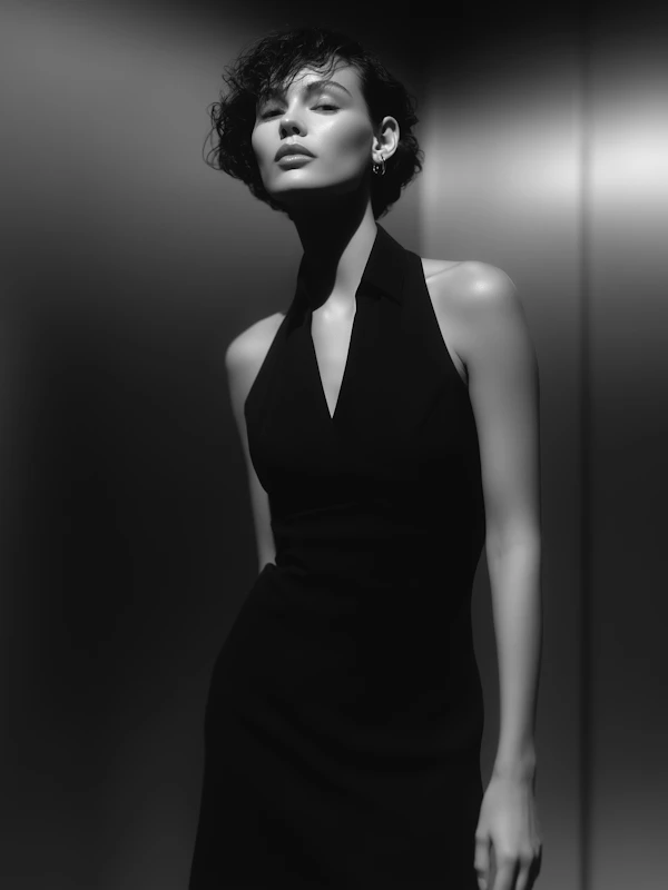 Black-and-White Portrait
