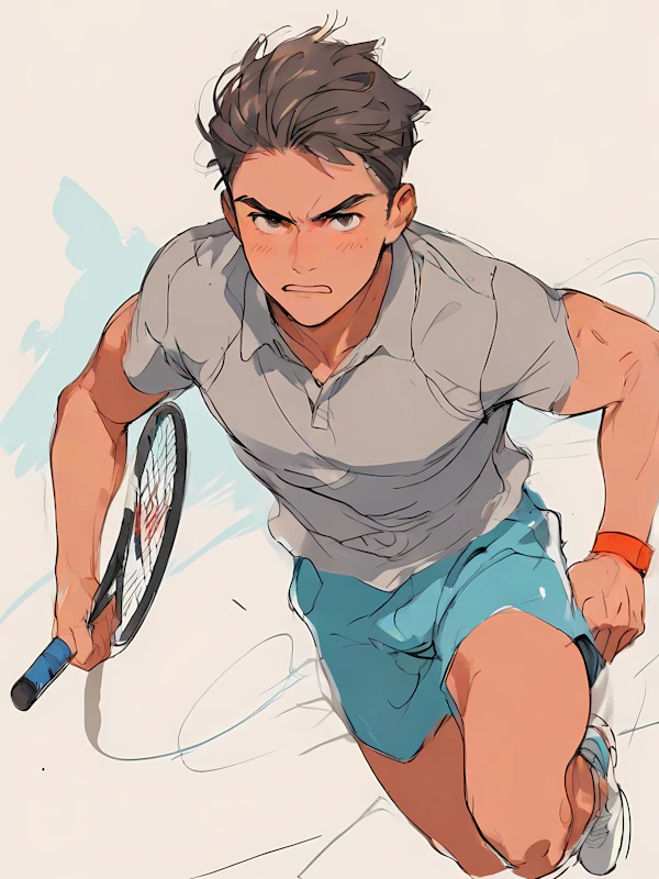 Tennis Action Shot